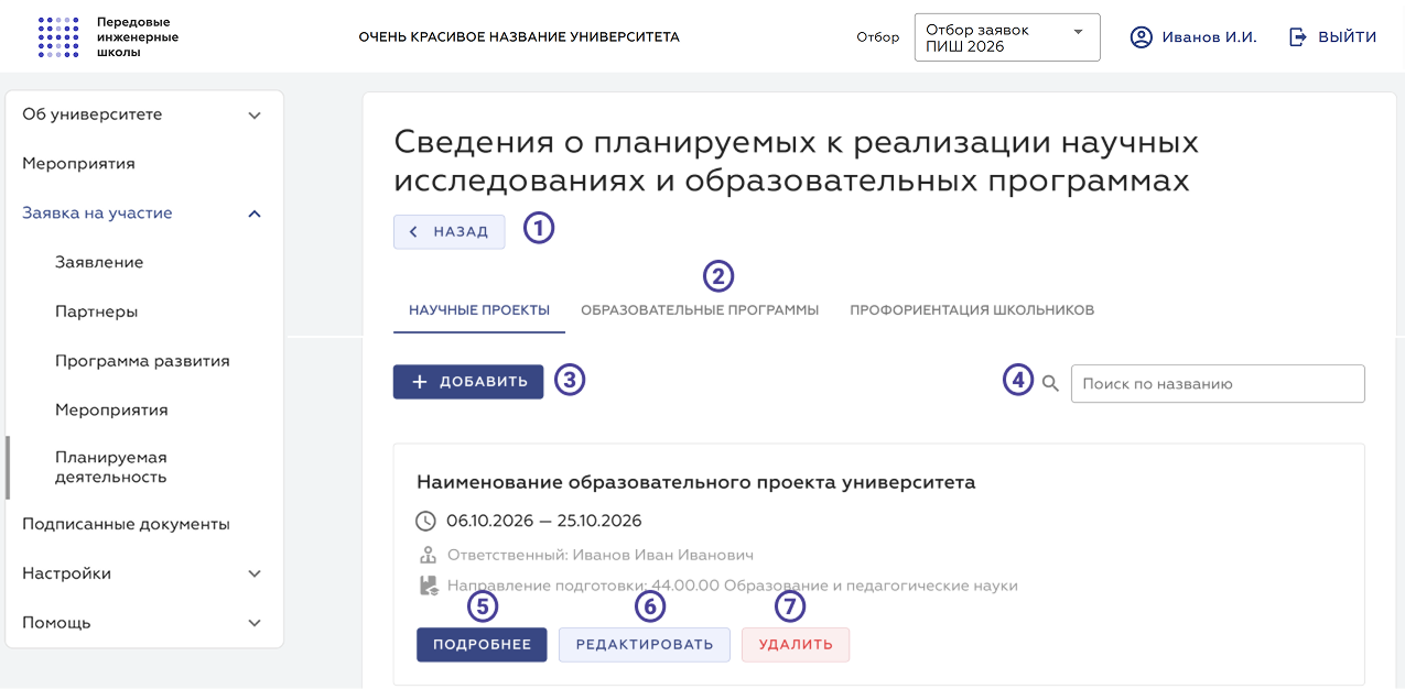 Научные проекты