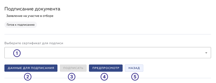 Подписание документов